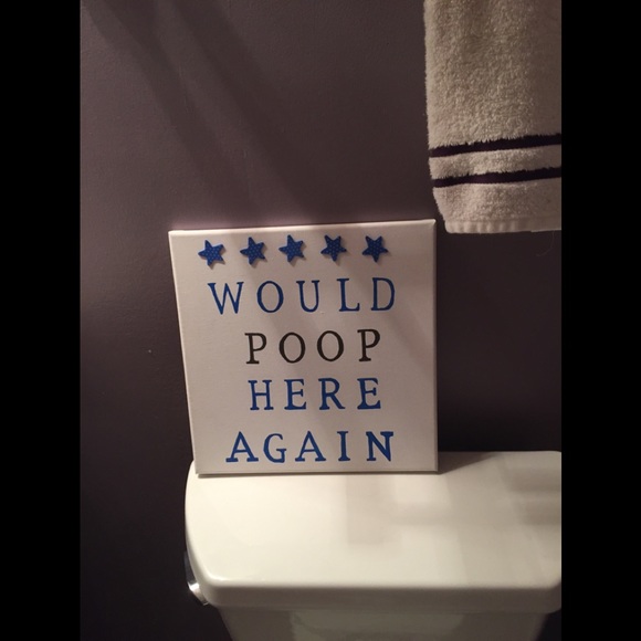 Handmade Other - Funny Bathroom Sign